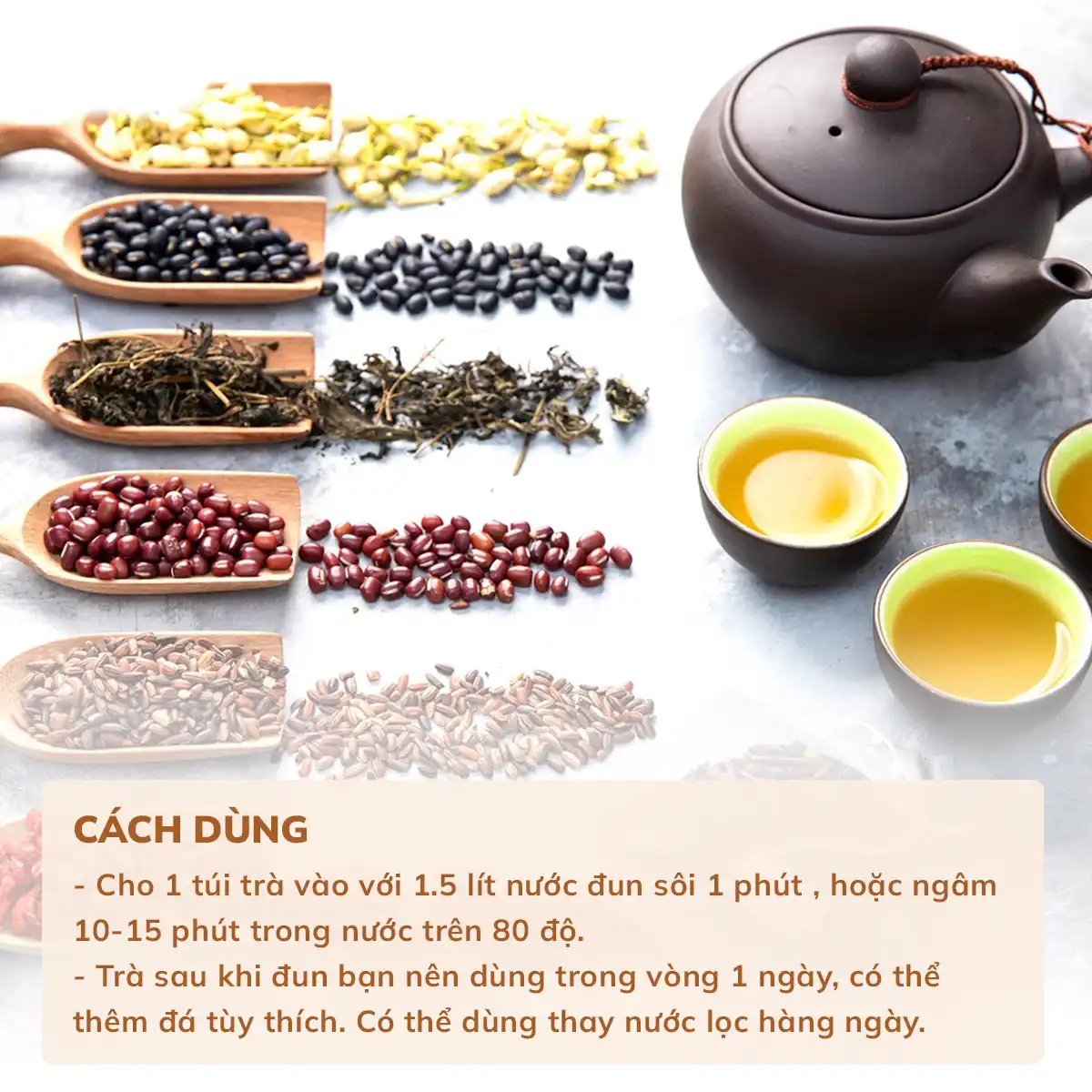 Cách dùng trà gạo lứt quê việt