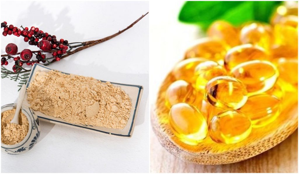 Mầm đậu nành kết hợp với vitamin E mang lại tác dụng vượt trội