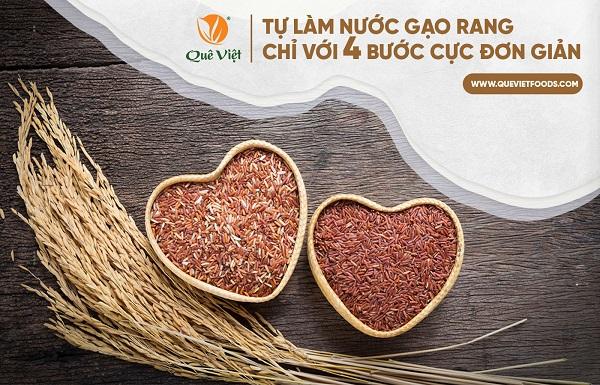 Tự làm nước gạo rang chỉ với 4 bước đơn giản