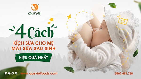 Những cách mất sữa cho mẹ sau sinh hiệu quả nhất